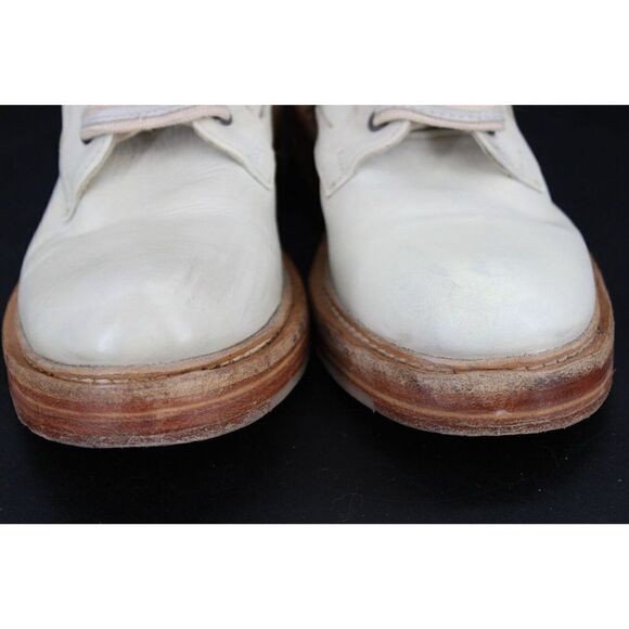 Free People Santa Fe Lace Up Ivory Leather Boot Size 36 - Picture 4 of 9